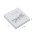 Square Necklace Gift Jewelry Box With Bow-knot Ribbon